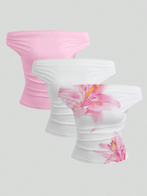 Ruffle Fitted Off Shoulder Top